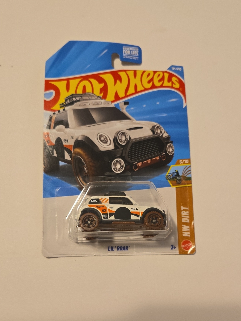 Lil' Roar White and Orange Mini Off-Road Toy Car